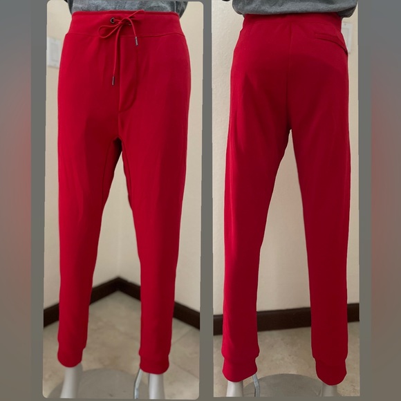 🆕 Polo Ralph Lauren Men’s Double-Knit Tech Joggers. RL Red, Size:2XL • NWOT - Picture 3 of 13